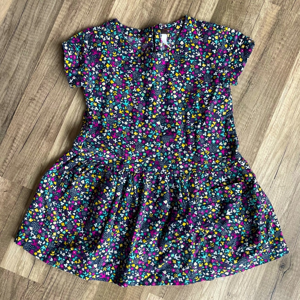 Tea collection girls floral dress, size 4